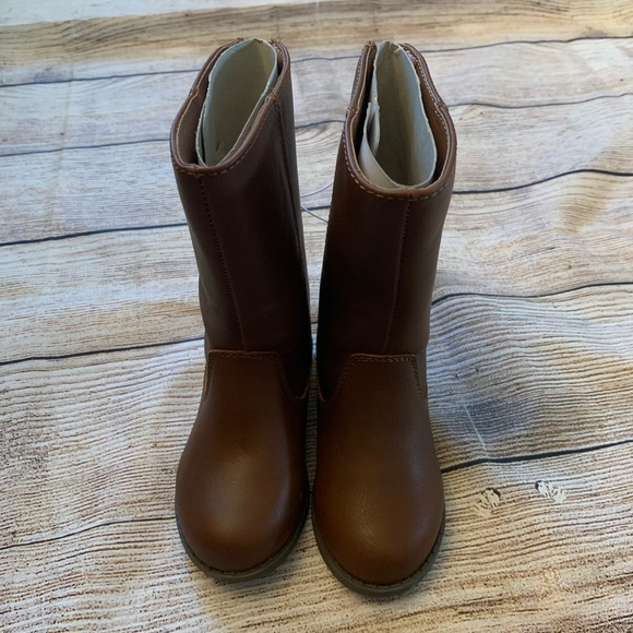 Cat & Jack Riding Boots Brown - Picture 2 of 6